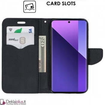 Telone dėklas su skyreliais - juodas (Xiaomi Redmi Note 13 Pro Plus) Telone dėklas su skyreliais - juodas (Xiaomi Redmi Note 13 Pro Plus)